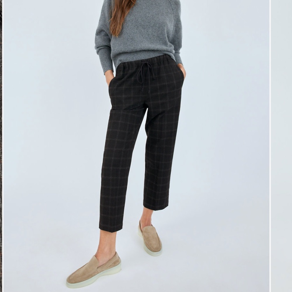 Aritzia Babaton jimmy pant size small okeefe plaid